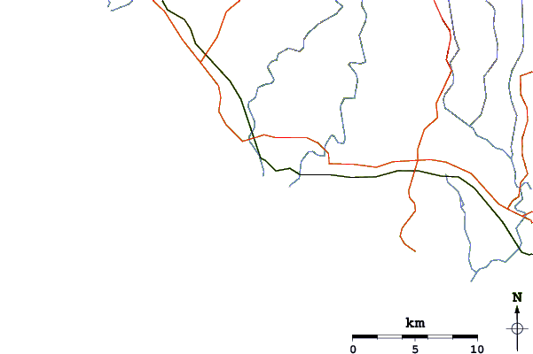 Carreteras y ríos cerca de Patea River Mouth