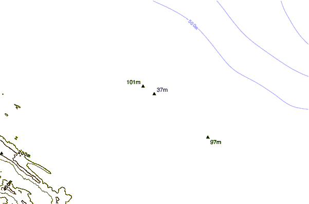Costa alrededor de Paunch Reef