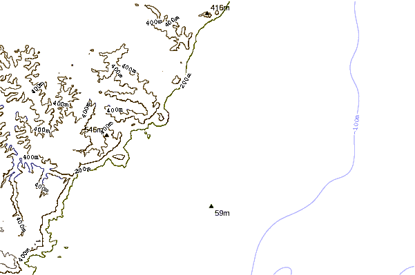 Costa alrededor de Peggys