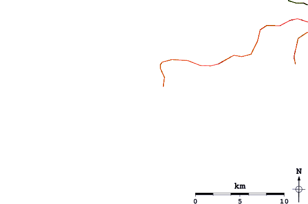 Carreteras y ríos cerca de Petes Reef