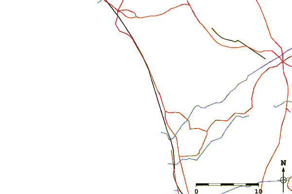 Carreteras y ríos cerca de San Elijo State Beach