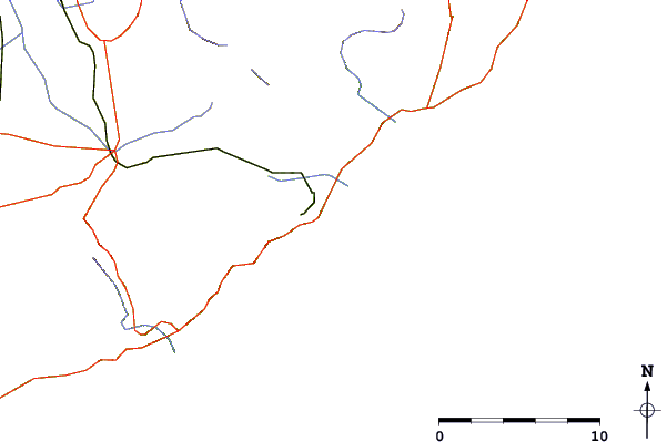 Carreteras y ríos cerca de Platja de Sant Pol