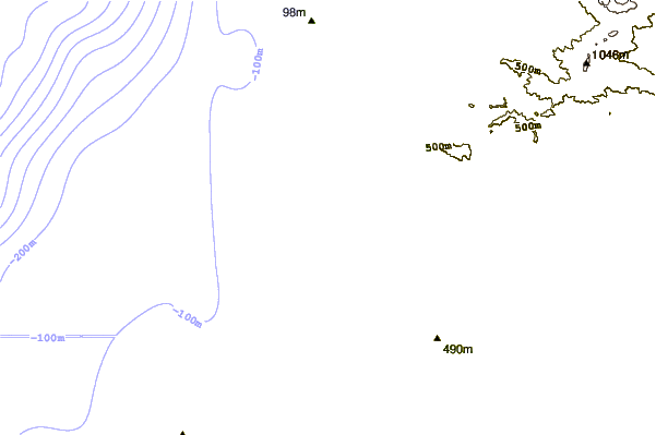 Costa alrededor de Playa Amarilla