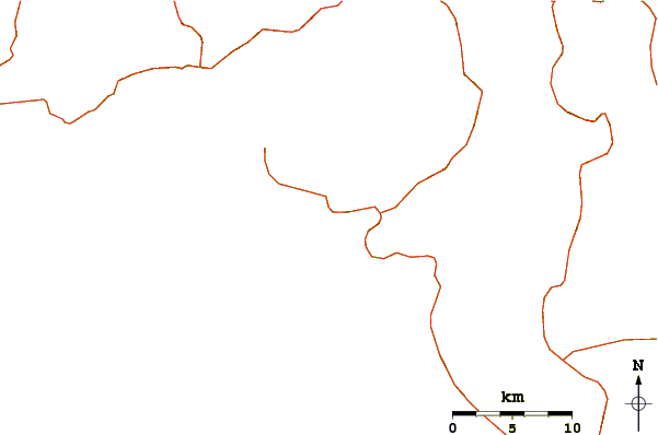 Carreteras y ríos cerca de Playa Coyote