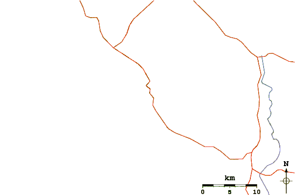 Carreteras y ríos cerca de Playa El Yanqui