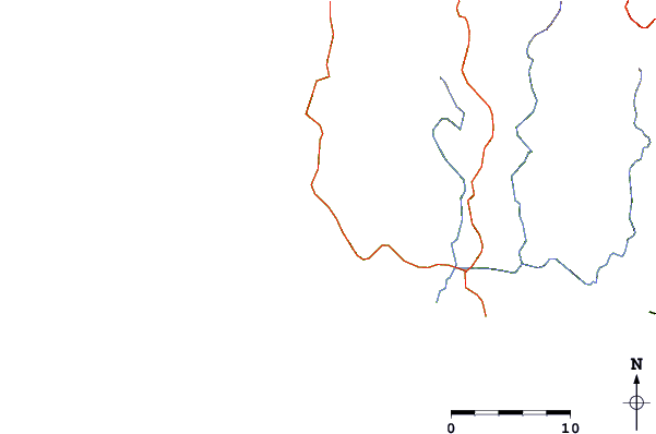 Carreteras y ríos cerca de Playa Jaco
