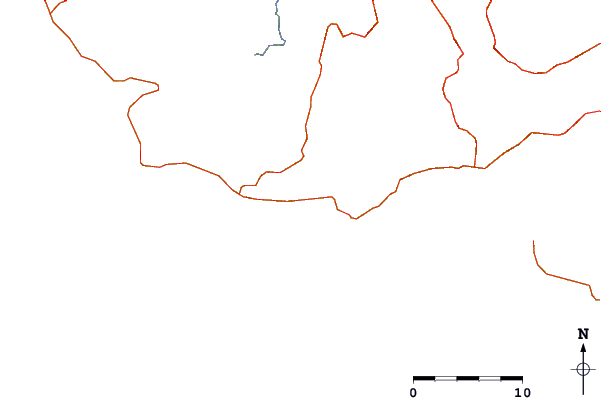 Carreteras y ríos cerca de Playa Samara