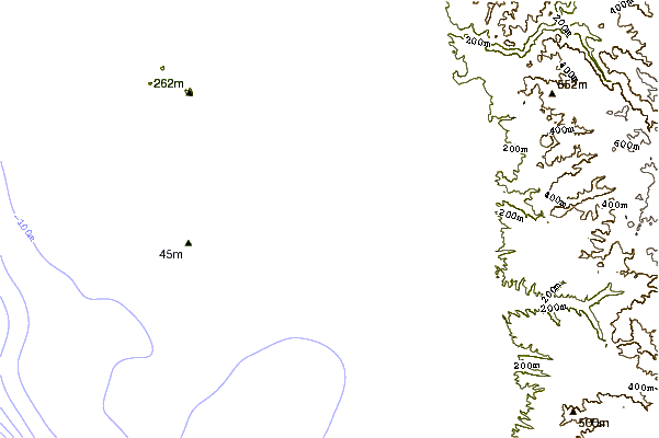 Costa alrededor de Playa Santa Maria