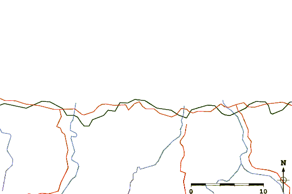 Carreteras y ríos cerca de Playa de Barayo