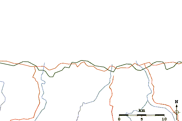 Carreteras y ríos cerca de Playa de Otur