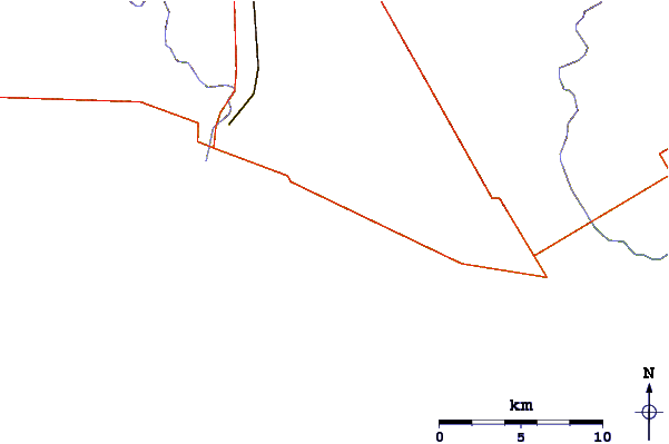 Carreteras y ríos cerca de Point Burwell