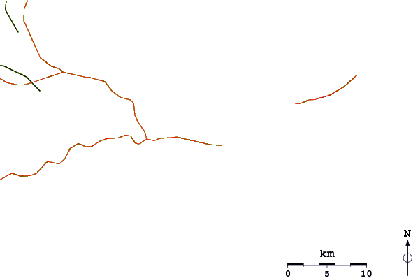Carreteras y ríos cerca de Pointe des Chateaux