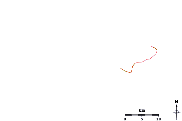 Carreteras y ríos cerca de Poloa