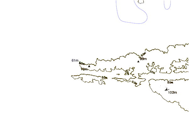 Costa alrededor de Pors Theolen