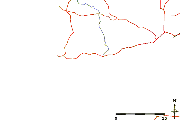 Carreteras y ríos cerca de Porsmilin