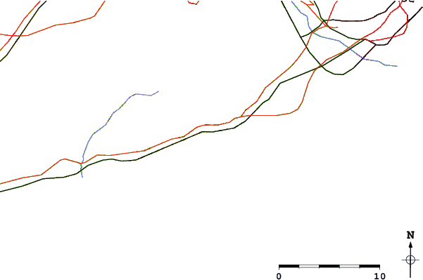 Carreteras y ríos cerca de Port Ginesta