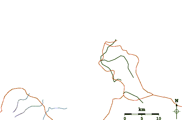 Carreteras y ríos cerca de Port Louis