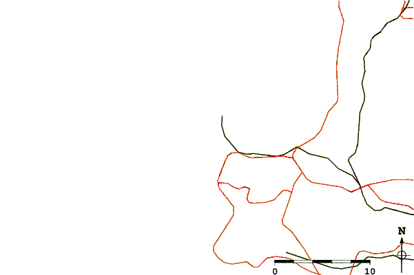 Carreteras y ríos cerca de Praia Grande