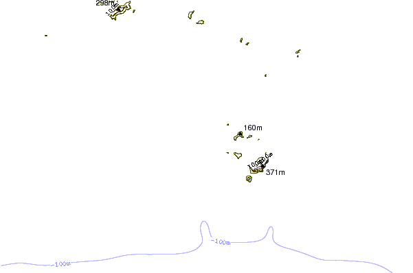 Costa alrededor de Praia Grande