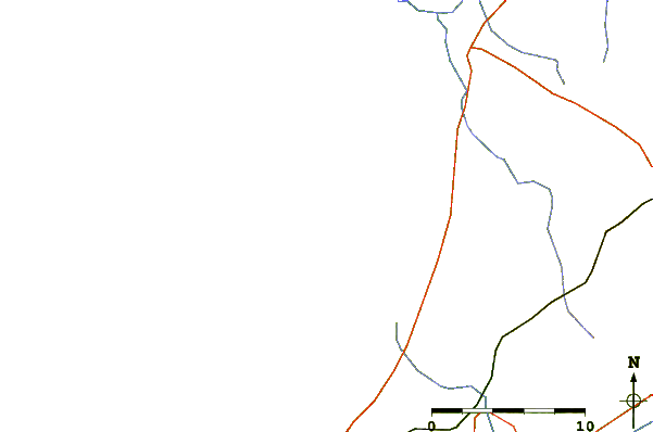 Carreteras y ríos cerca de Praia da Tocha