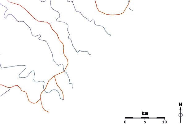 Carreteras y ríos cerca de Presleys Bay