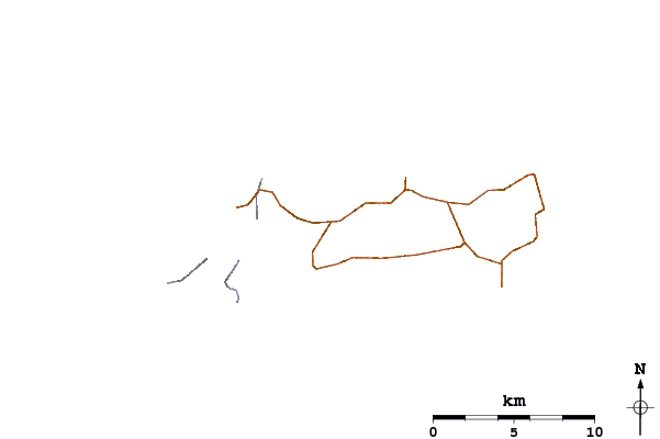 Carreteras y ríos cerca de Procchio or Il Golfo (Elba)