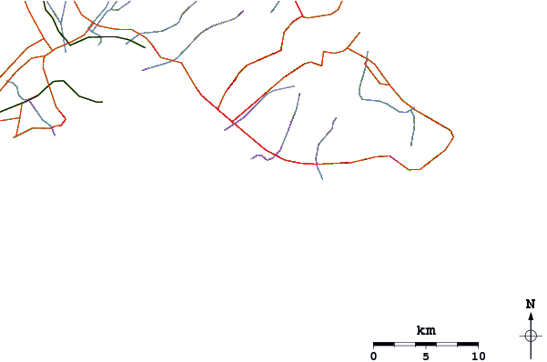 Carreteras y ríos cerca de Publics