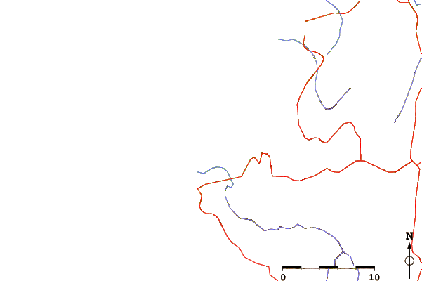 Carreteras y ríos cerca de Puertecillo