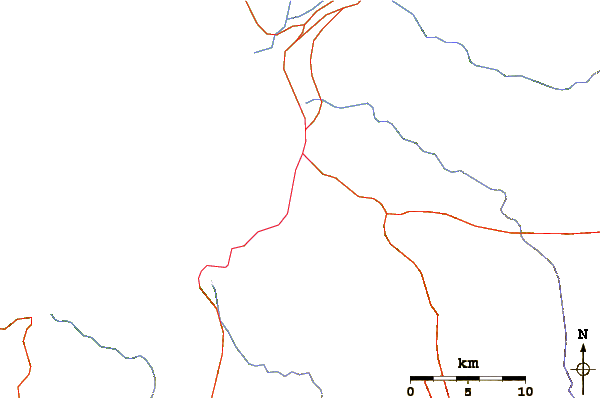 Carreteras y ríos cerca de Puerto Vallarta Rivermouth