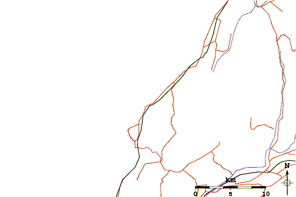 Carreteras y ríos cerca de Pukerua Bay