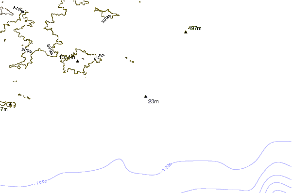 Costa alrededor de Punta Chipehua