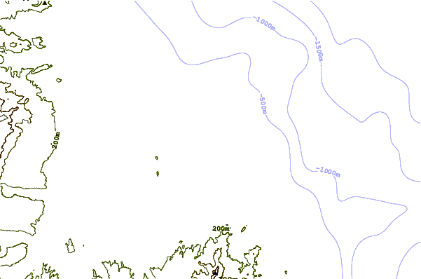 Costa alrededor de Punta Colorado