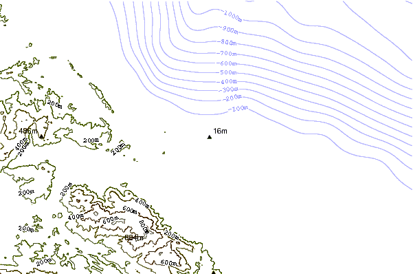 Costa alrededor de Punta Uva