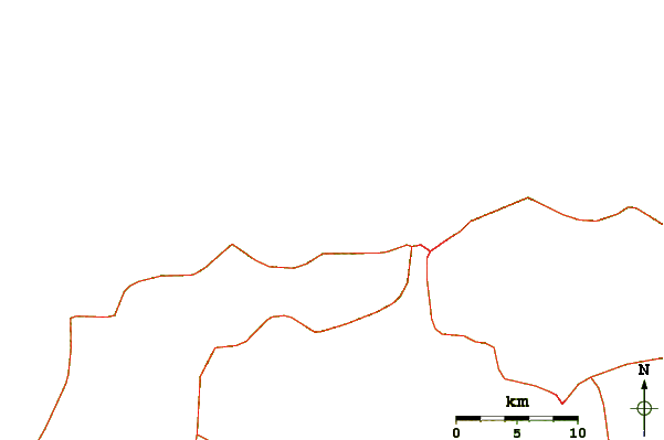 Carreteras y ríos cerca de Punta de Guiria