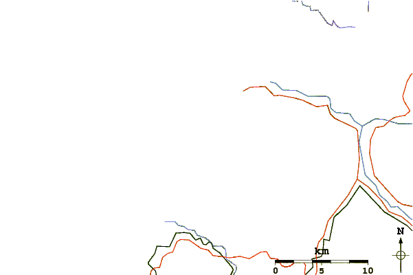 Carreteras y ríos cerca de Purema