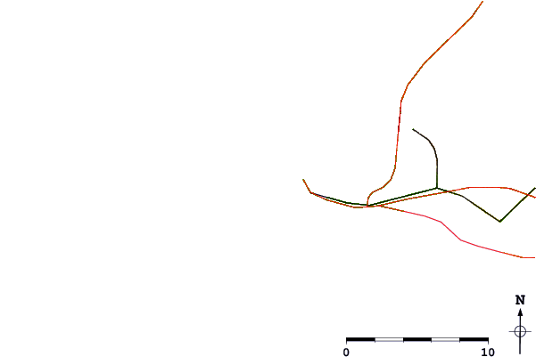 Carreteras y ríos cerca de Rade de Croisic