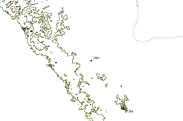 Costa alrededor de Rarawa Beach
