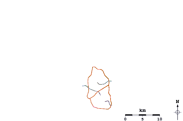 Carreteras y ríos cerca de Rendezvous Point/Zen-Zone