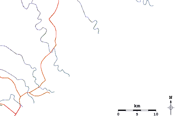 Carreteras y ríos cerca de Rivermouth