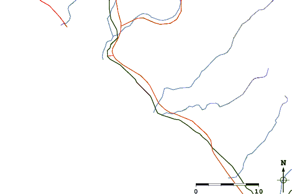 Carreteras y ríos cerca de Riviera