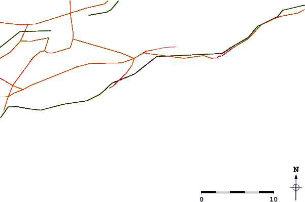 Carreteras y ríos cerca de Road K