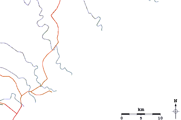 Carreteras y ríos cerca de Rock Wave