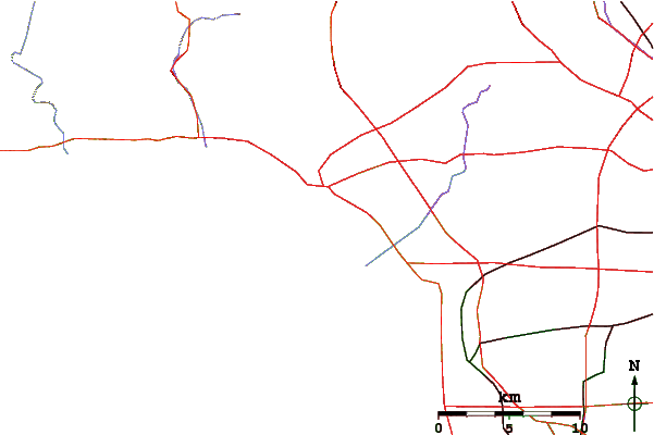 Carreteras y ríos cerca de Rose Avenue