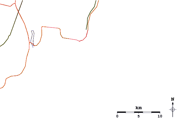 Carreteras y ríos cerca de Ruggles