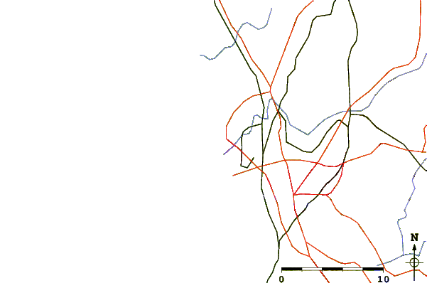 Carreteras y ríos cerca de Sacor