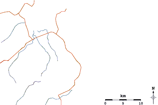 Carreteras y ríos cerca de Sailors Grave