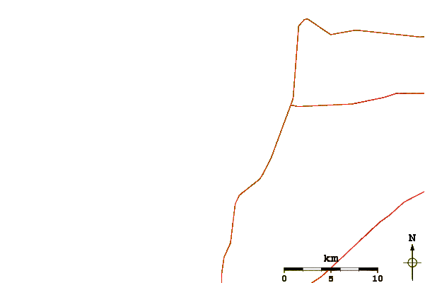 Carreteras y ríos cerca de Salmon Hole