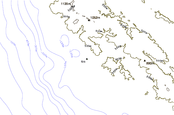 Costa alrededor de San Carpoforo Creek