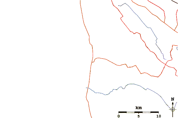 Carreteras y ríos cerca de San Gregorio State Beach