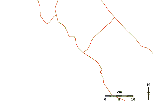 Carreteras y ríos cerca de San Juan del Sur